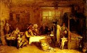 Sir David Wilkie distraining for rent France oil painting artist